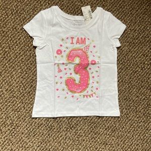 Toddler Girl’s Birthday tee NWT